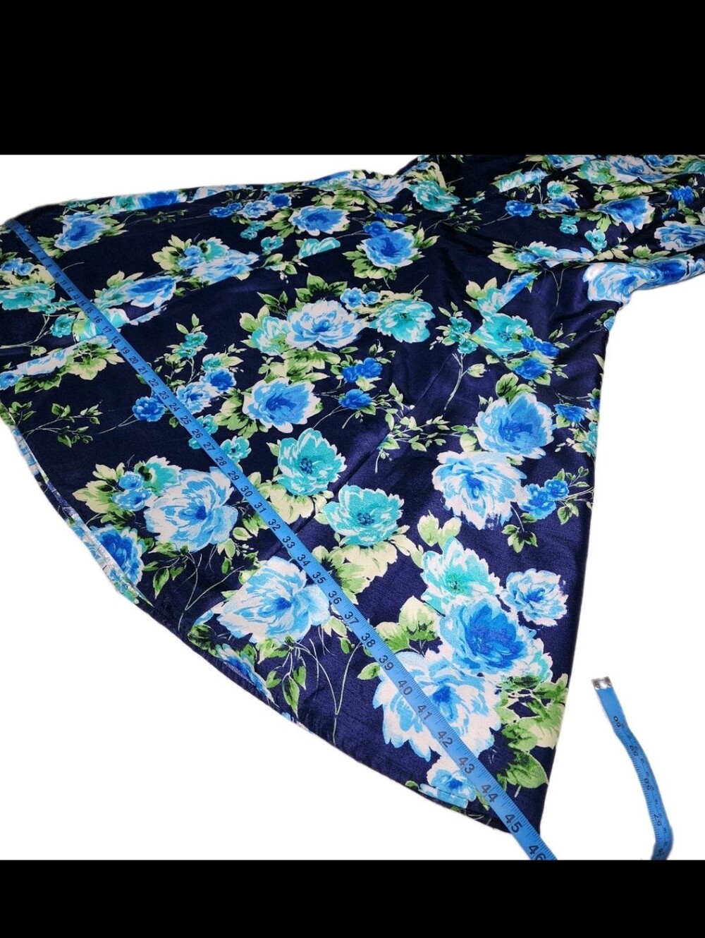 Sequin Hearts Mermaid Maxi Skirt Blue Floral Wedding Prom Homecoming Formal 7